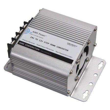Aims Power CON10A2412 - DC to DC Converter, 24 V DC to 12 V DC, 0 Hz, Aluminum
