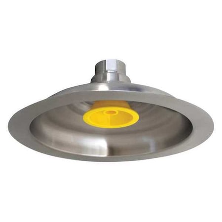 Speakman SE-830 - Emergency Showerhead, Lifesaver, 10 in Dia., 1 in NPT, Stainless Steel/Gray