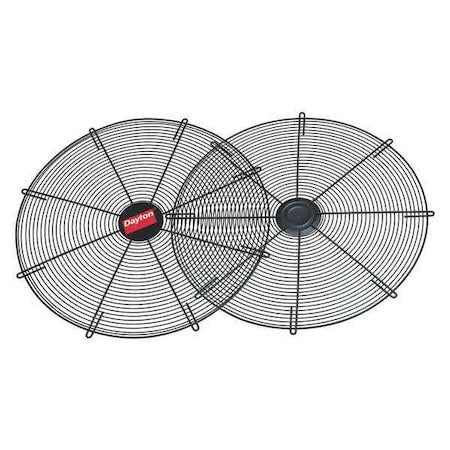 Dayton VECM24GG - Fan Guard Set,Black,26-3/8in Dia,Steel