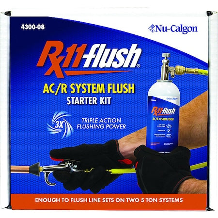 Nu-Calgon 4300-08 - Refrigeration System Flush Kit,1 lb.