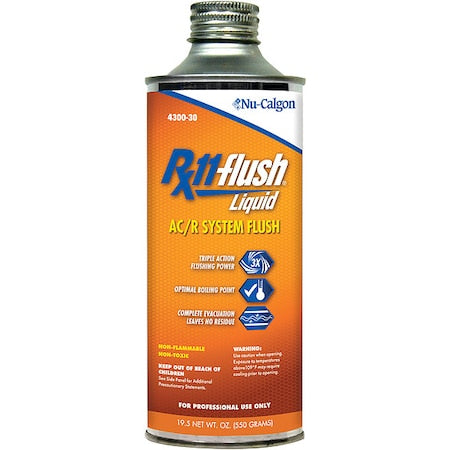 Nu-Calgon 4300-30 - Flush Solvent,19.5 oz,Can,Liquid,Clear