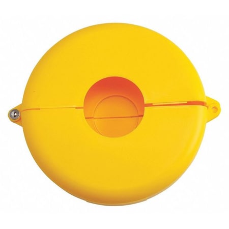 Condor 437R51 - Gate Valve Lockout,Yellow,Polypropylene