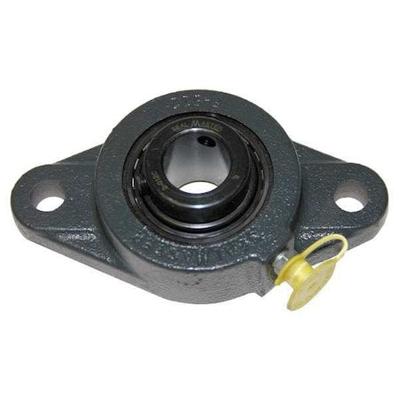 Sealmaster SFT-32 - 2 Holes, Rhombus Housing, Flange Mount Bearing, Radial Ball, 2 in Dia, Cast Iron, Set Screw