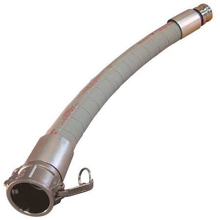 Novaflex 6300-48-15-C X E - Food Grade Hose Assembly,3" ID x 15 ft.