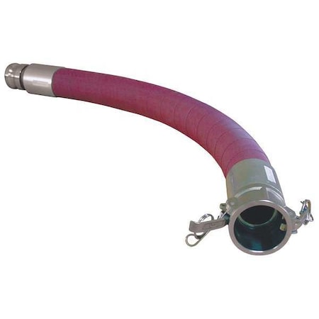 Novaflex 6507-32-5-C X E - Food Hose,2" ID x 5 ft.,Burgundy