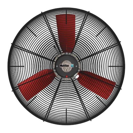 Multifan FXCIRC24-3120BB - Corrosion Resistant Air Circulator, Ceiling, Wall Mount, 24 in Blade Dia, 115 V, 8,000 cfm