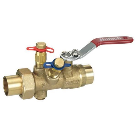 Nutech MB3E-3A-125S-125S - Manual Balancing Valve,1-1/4 In,Sweat