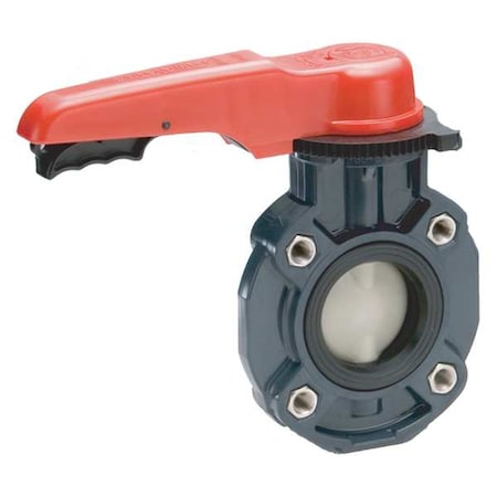 Asahi 3972060 - Valve,Lug,PVC,6" Pipe Sz,Lever Handle