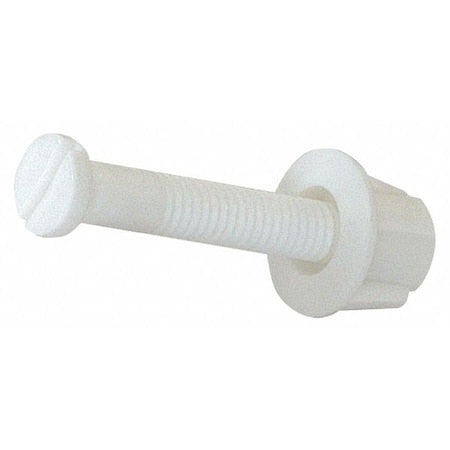40280 - Toilet Seat Bolts, Plastic, White