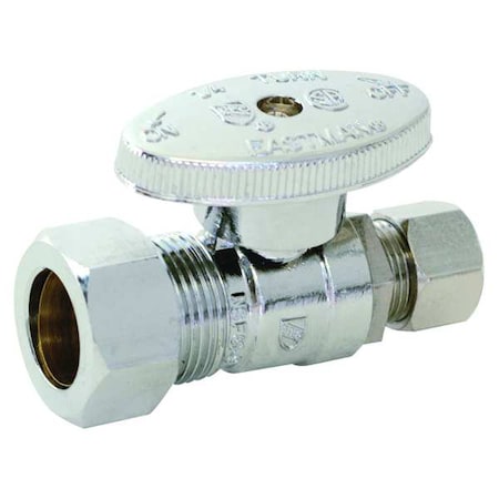 10756lf - Water Supply Stop,Brass,1/4-Turn,5/8"
