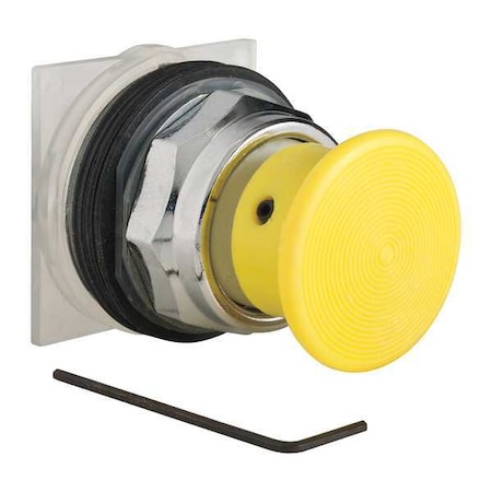 Schneider Electric 9001KR24Y - Push Button Operator, Mushroom Head, Momentary Action, Not Applicable Release, Non-Illuminated