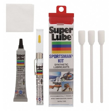 Super Lube 11520 - Multipurpose Lubricant, 7 m L, Tube, Synthetic Base, 450 Degrees F Max Op Temp, Colorless