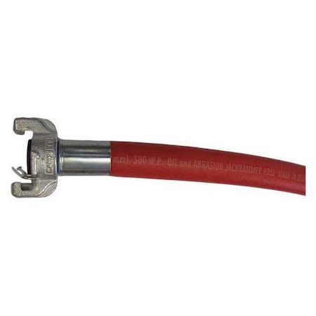Continental HZR10020-50-77-G - 1" x 50 ft EPDM Coupled Air Hose 140 psi Red