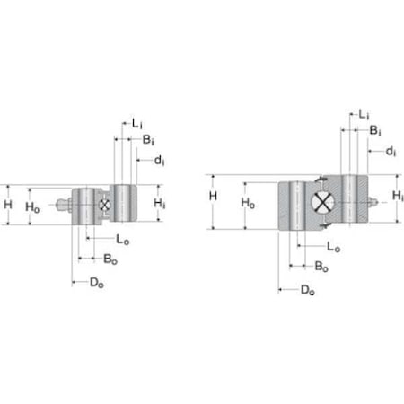 Silverthin Bearing STO-050 - Slewing Ring Brg,1.968 in Bore, No Gear