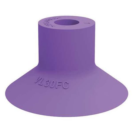 Piab VL30FC - Suction Cup,Purple,30mm Dia.,18mm H,PK5
