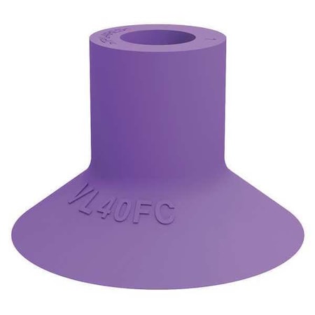 Piab VL40FC - Suction Cup,Purple,40mm Dia.,27mm H,PK5