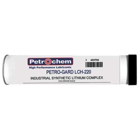 Petrochem PG LCH-220 - Multipurpose Grease, 14 oz, Cartridge, Synthetic Base, 285 Degrees F Max Op Temp, Beige, Petro-Gard LCH-220 Series