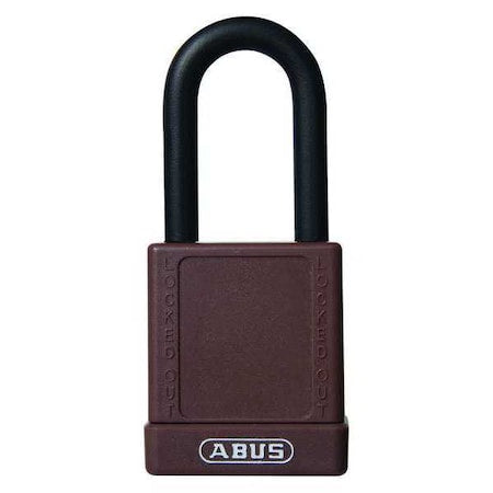 Abus 19681 - Lockout Padlock, Keyed Alike, Aluminum, Black, 1 1/2 in Shackle Height, 1 1/2 in Body Width, 6 PK