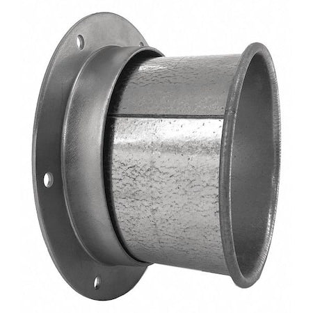 Nordfab 8040401821 - Round Angle Flange Adapter, 5 in Duct Dia, Galvanized Steel, 22 ga GA, 7 1/4 in W, 3-1/2" L, 16 in H