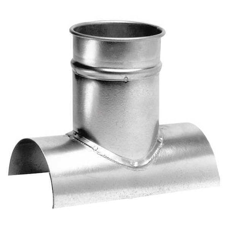 Nordfab 8040303035 - Round 6"dia 10"L 90 Degrees SS Tap-In Branch, 6 in x 6 in Duct Dia, 304 Stainless Steel, 22 ga GA