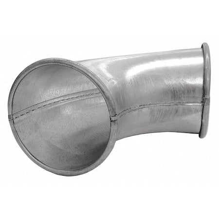 Nordfab 8010005958 - Round 90 Degree Elbow, 4 in Duct Dia, Galvanized Steel, 24 ga GA, 10 in W, 10" L, 4 in H
