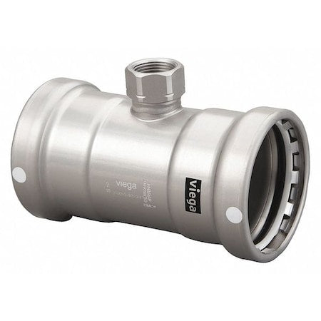 Viega 26630 - Tee, Steel, Press-fit 3", 3", FNPT 3/4"