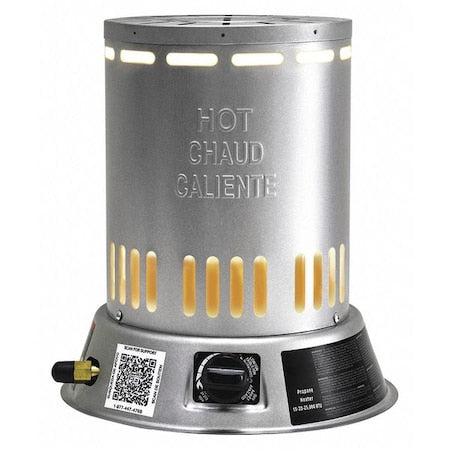 Dyna-Glo RMC-LPC25DG - Portable Gas Floor Heater, Liquid Propane, Matchless Piezo, 11 11/16 in Wx 11 11/16 in L