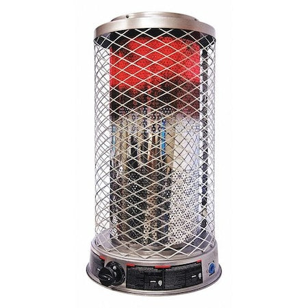 Dyna-Glo RA100NGDGD - Portable Gas Floor Heater, Natural Gas, Matchless Piezo, 50,000 to 100,000 Btu H, 16 11/32 in L