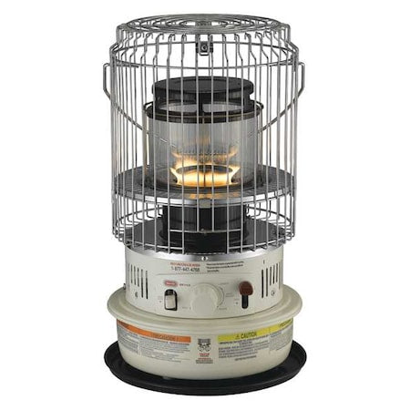 Dyna-Glo WK11C8 - Portable Kerosene Radiant Floor Heater, 10,500 Btu H, Kerosene, 500 sq ft Heat Area 0.8 gal