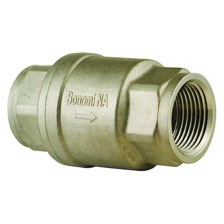 Bonomi S800-3/8" - 3/8" NPT Stainless Steel Spring Check Valve