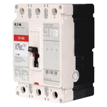 Eaton ED3225 - Molded Case Circuit Breaker, ED Series, 225 A, 3 Pole, 240 V AC, 65k A at 240 V AC