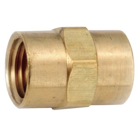 706103-02 - Coupling Brass Coupling, 1/8 in Female NPT X 1/8 in Female NPT