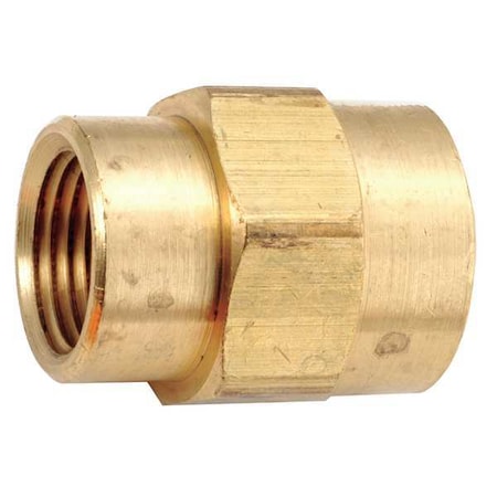 706119-0802 - Reducing Coupling Brass Reducing Coupling, 1/2 in Female NPT X 1/8 in Male NPT