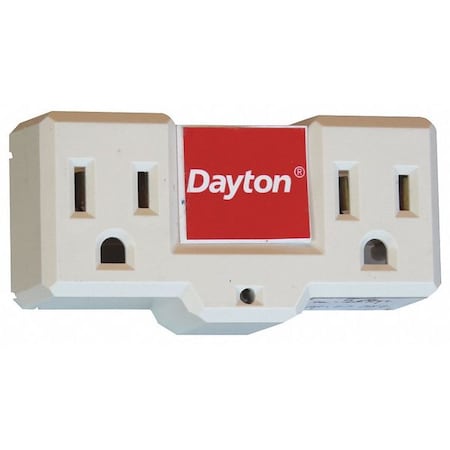 Dayton 48GP69 - Plug-In Freeze Protection Thermostat, Heat Only, 35 to 45 F, 120 V AC