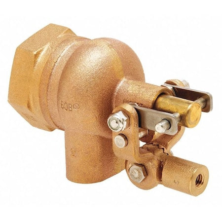 Bob R605T-1-1/2 - Float Valve,1-1/2 in.,Pipe,Brass,FNPT