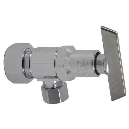 Zurn Z8808-XL-LK-PC - Water Supply Stop,Brass,1/4-Turn,1/2"
