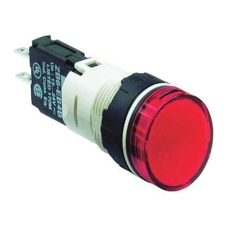 Schneider Electric XB6AV4BB - Pilot Light Complete,LED,Red
