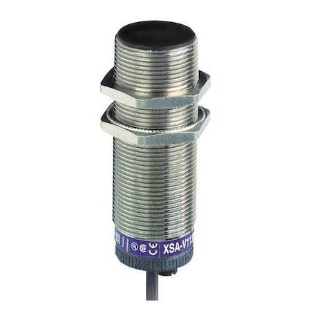 Telemecanique Sensors XSAV12801 - Cylindrical, Inductive Proximity Sensor, 30 mm Dia., Brass, 2 m, Bare Wire, 2 Wires, Unshielded