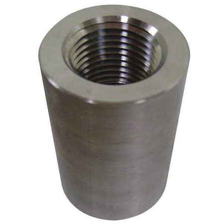 N/A 2003006012 - 1 in FSW x FNPT 304 Stainless Steel Coupling, Class 3000, Female x Female, 2-3/8 in Length