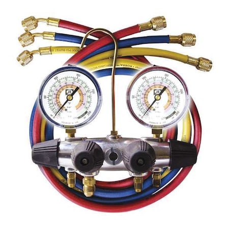 Jb Industries 25233L - Mechanical Manifold Gauge Set,4 Valves