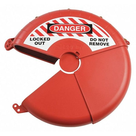 Brady 148646 - Gate Valve Lockout,Red,Plastic,3-3/4" H