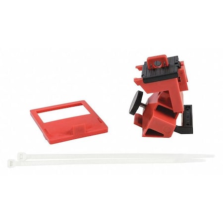 Brady 148701 - Single Pole Breaker Lockout, Circuit Breaker with Standard Nylon Cable Ties, 480/600 V AC, 1 Poles