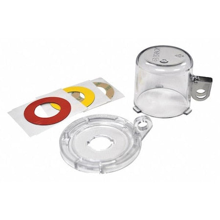 Brady 139793 - Push Button Lockout, Clear, polycarbonate, 1 Max. No. of Padlocks, 7/25 in Max. Shackle Dia.