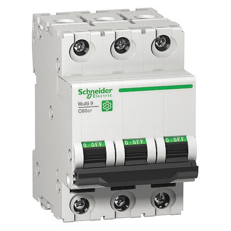 Schneider Electric M9F23325 - Miniature Circuit Breaker, C60 SP Series, 25 A, 3 Pole, 240/415/440 V AC, 14k A at 240 V AC, D Curve