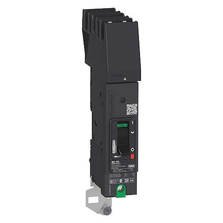 Square D BDA140151 - Molded Case Circuit Breaker, POWERPACT B Series, 15 A, 1 Pole, 277/480 V AC, 25k A at 240 V AC, B Curve