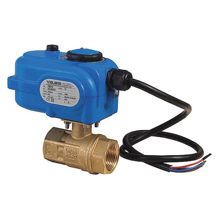 Bonomi 8E864LF-003-11/4" - Electric 2-Way Ball Valve,1 1/4",Brass