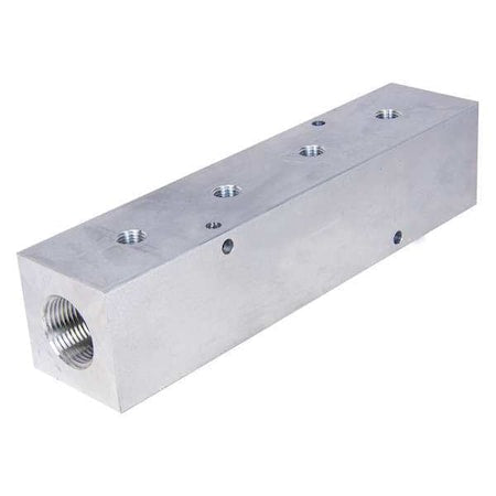 Pneumadyne M40-750-4 - Manifold,4 Outlets,Outlet Size 3/4",12"L
