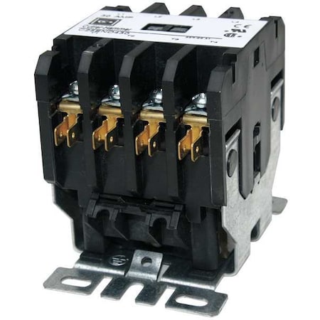 Eaton C25END425A - Definite Purpose Magnetic Contactor, 120 V AC, 4 P, Non-Reversing, 3 Phase, Quick Connect