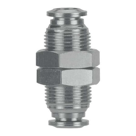 Aignep Usa 60050-10 - Push-Fit Adapter Fitting, Push-to-Connect x Push-to-Connect, 10mm Tube OD, Stainless Steel