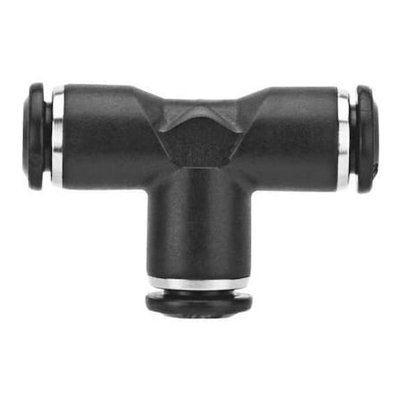 Aignep Usa 55222-10-1/2 - Push-Fit Tee Fitting, Push-to-Connect x Push-to-Connect x Universal, 10mm Tube OD, 1/2 in Pipe Size
